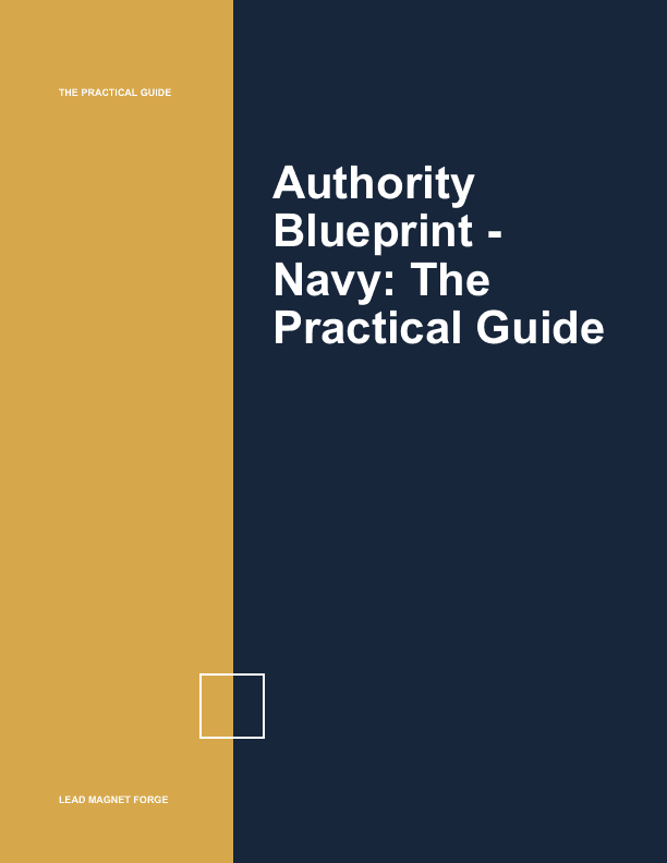 Authority Blueprint - Navy cover preview