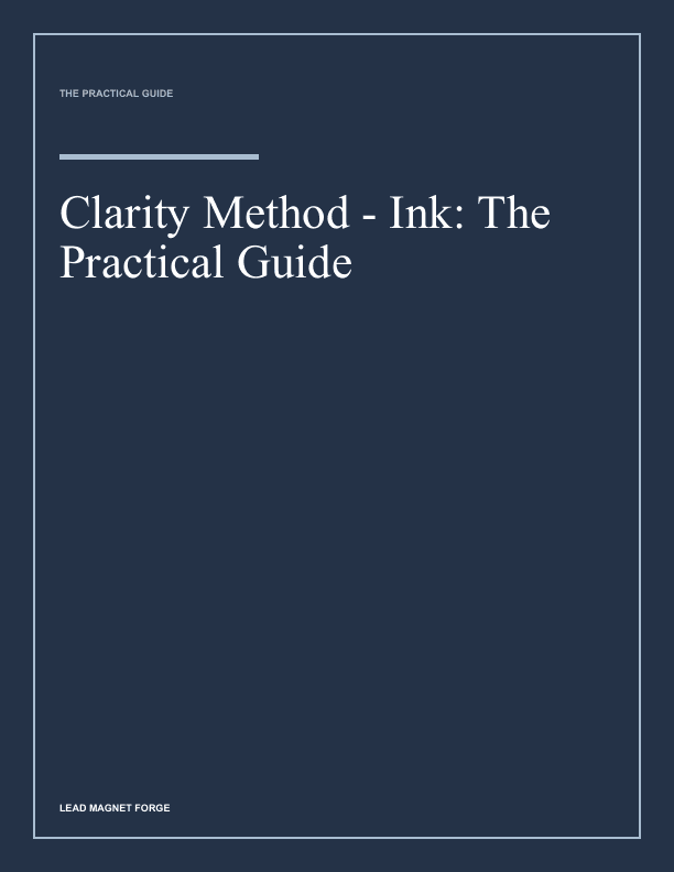 Clarity Method - Ink cover preview