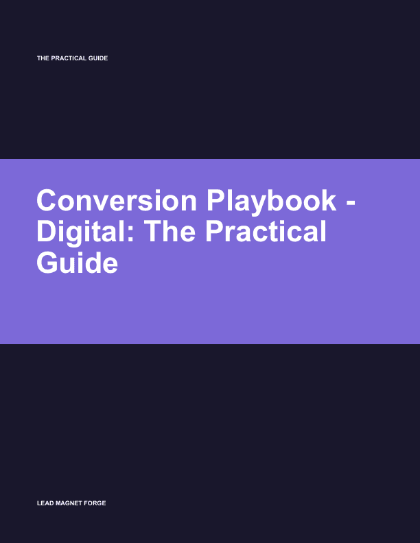 Conversion Playbook - Digital cover preview