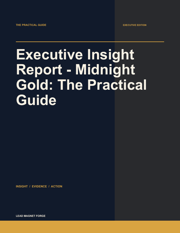 Executive Insight Report - Midnight Gold cover preview
