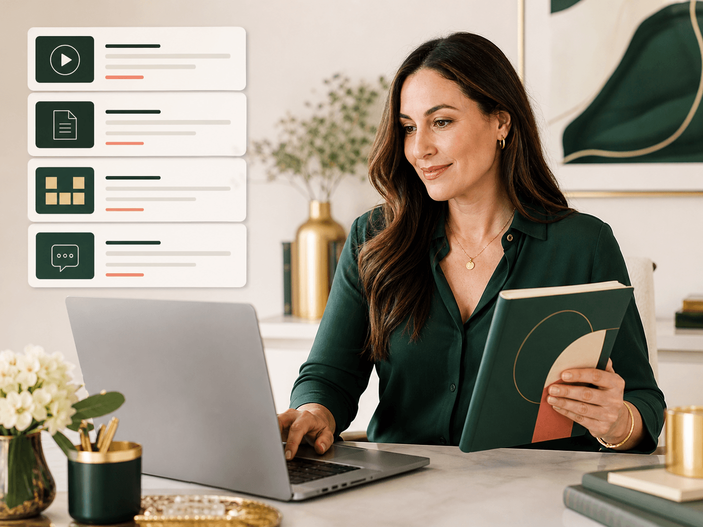 Course creator building a digital resource