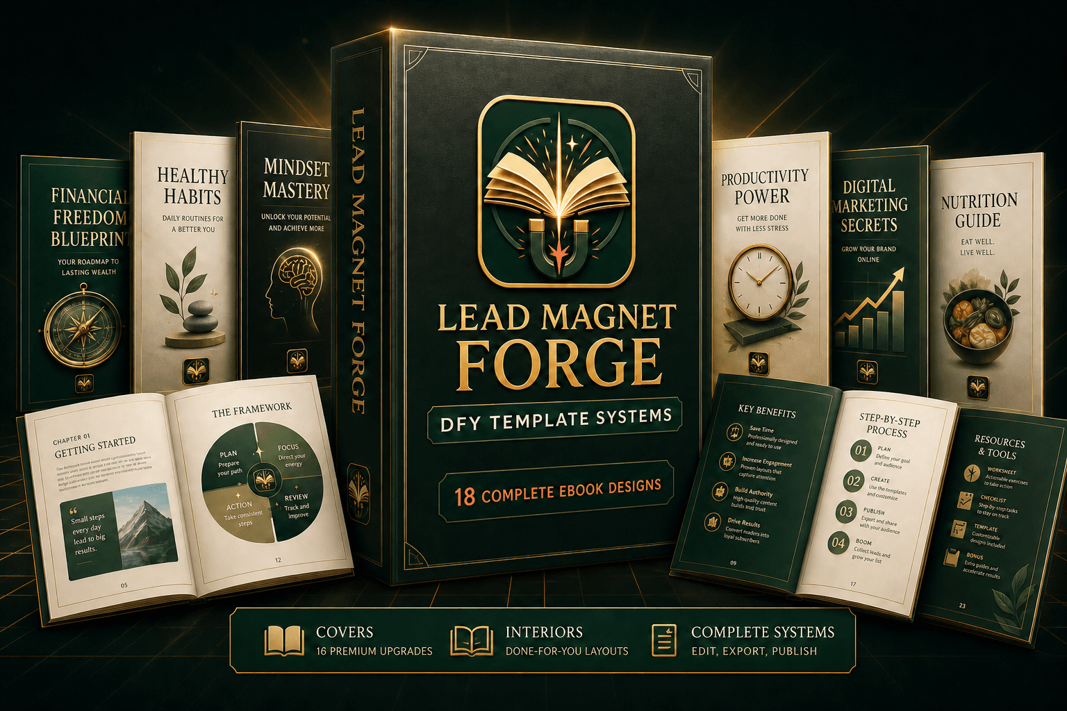 Lead Magnet Forge DFY Template Systems premium product bundle